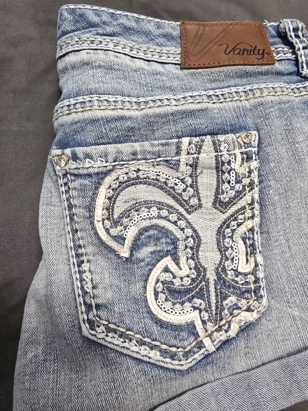 Vanity Light Blue Embroidered Women’s Jeans